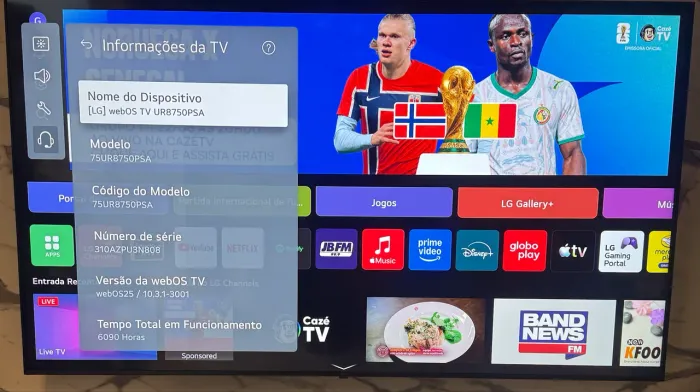 Smart TV 75? 4K UHD LED LG 75UR8750
