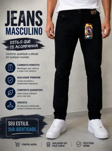 Calça Sarja Masculina