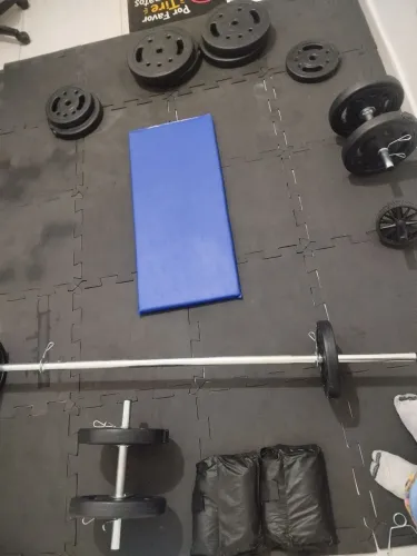 Kit academia multifuncional super completo para treinos aonde quiser