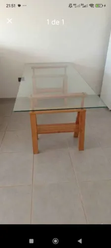 Mesa vidro escritório 