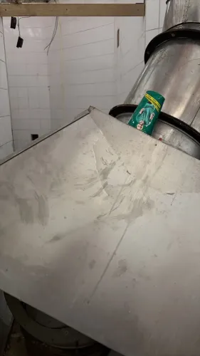 Coifa de alumínio industrial com exaustor 1,50 m