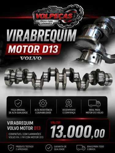 VIRABREQUIM VOLVO MOTOR D13