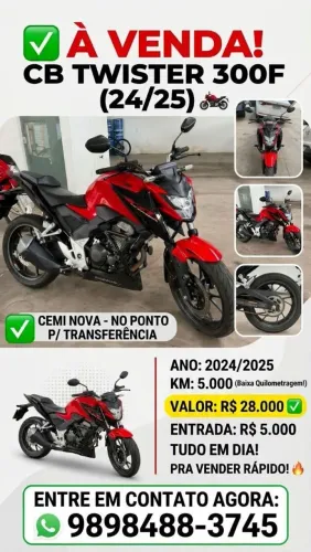 CB TWISTER 300F Cemi Nova