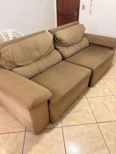 Sofá retrátil e reclinável 4 lugares