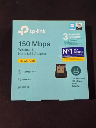 Adaptador Wi-Fi USB TP-Link TL-WN725N - 150 Mbps