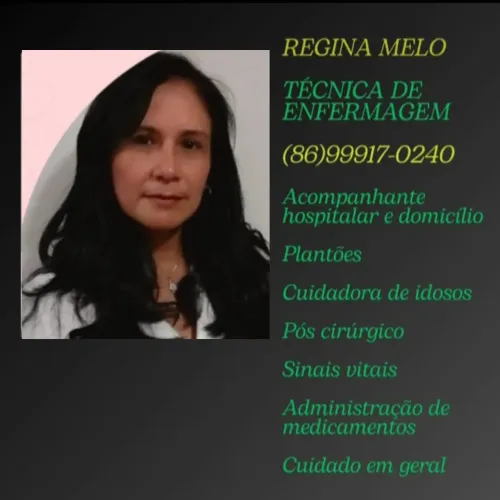 OFEREÇO MEUS SERVIÇOS COMO CUIDADORA DE IDOSOS