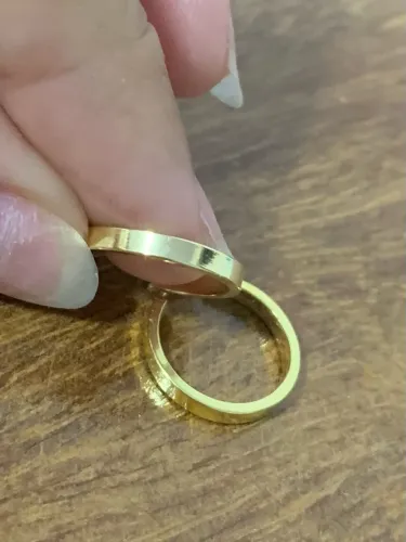 Argola de ouro 2 milímetros