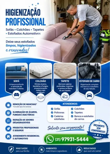 Limpeza de sofá