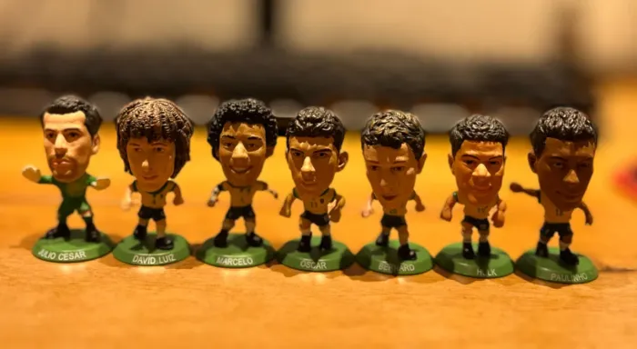 Minicraques Seleção Brasileira Copa 2014 - Lote 9 Bonecos