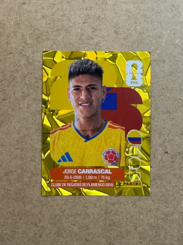 Jorge Carrascal Gold Crumple Panini COL16