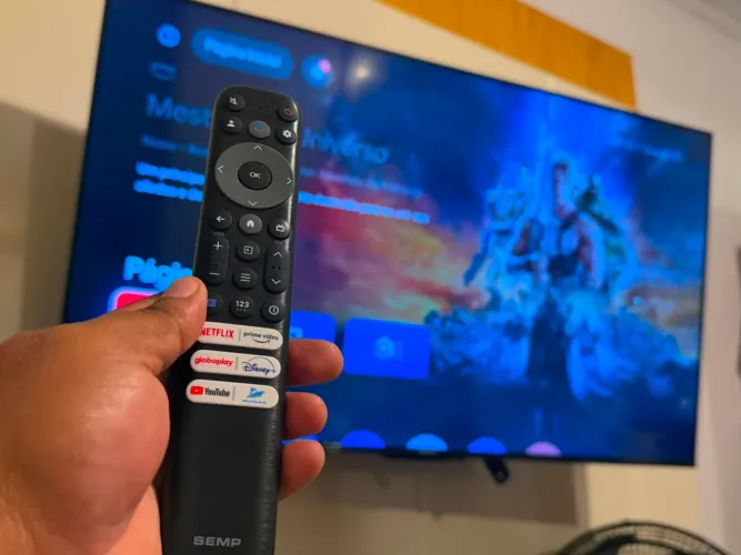 Smart TV SEMP 50? 4K Google TV (semi nova)