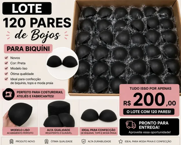 Bojos para confecção de peças femininas