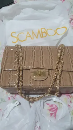 Bolsa de Couro Scamboo - Nova, nunca usada