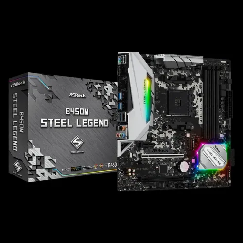 Placa mãe B450m Steel legend AM4