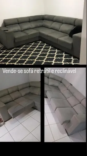 Sofá retrátil e inclinável 