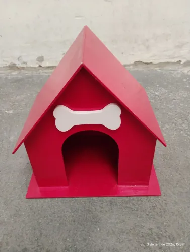 Casa cachorro para decoração MDF.