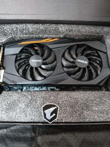 RX 580 8Gb Gigabyte Aorus IMPECÁVEL 2304SP Placa de vídeo AMD Radeon <br>vídeo