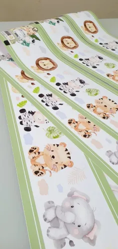 Faixas decorativas para parede quarto de bebê personalizada papel adesivo