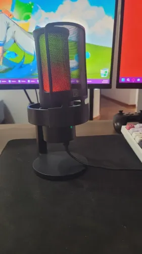 Microfone Gamer Fifine Ampligame A8 Plus RGB USB - Na Caixa