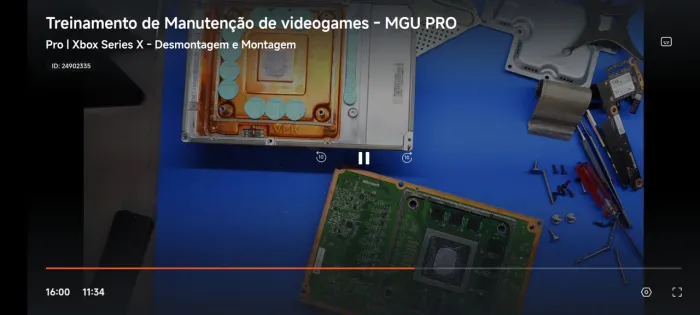 Manutenção de video games e acessorios