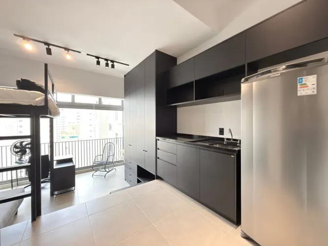 Apartamento com 1 Quarto para alugar, 24m² - Perdizes