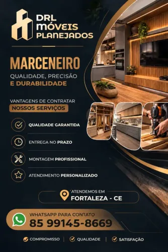 Marceneiro - Montador de móveis - Móveis planejados