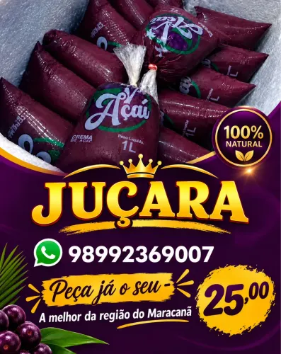 Juçara natural do Maracanã