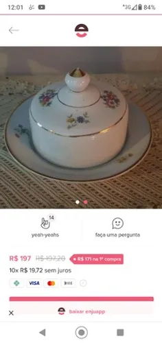 Mantegueira porcelana antiga 