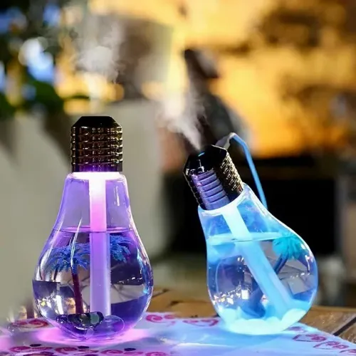 Umidificador difusor de ar lâmpada luminária de Led