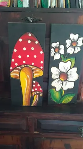 Par de quadros rusticos