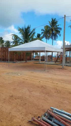 Toldo tenda piramidal 6x6 galvanizada