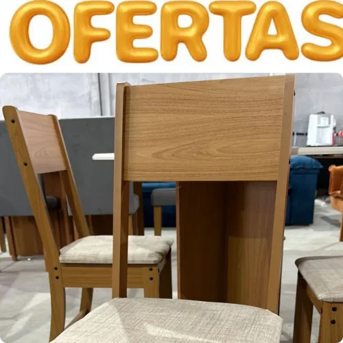 Mesa de 4 cadeiras em mdf