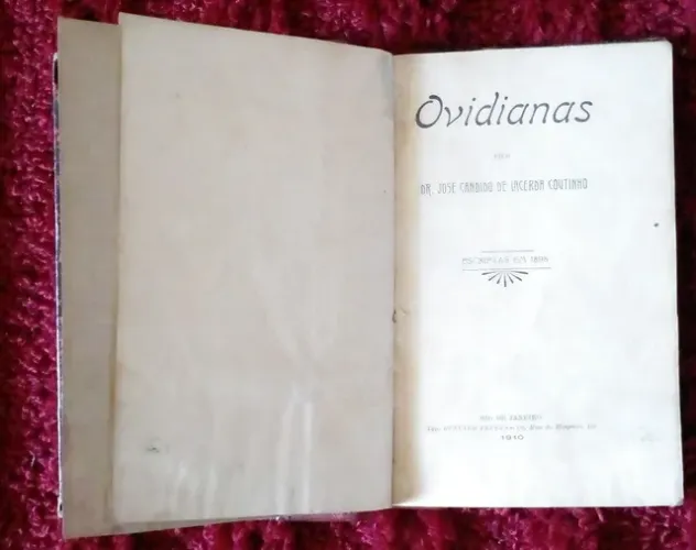 OVIDIANAS/ CÂNDIDO DE LACERDA COUTINHO.