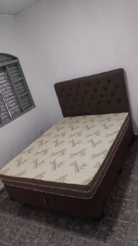 Cama dallas semi ortopédica com cabeceira