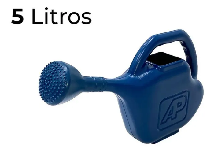 Regador 5 Litros Azul Plástico C/ Bico Removível Arqplast