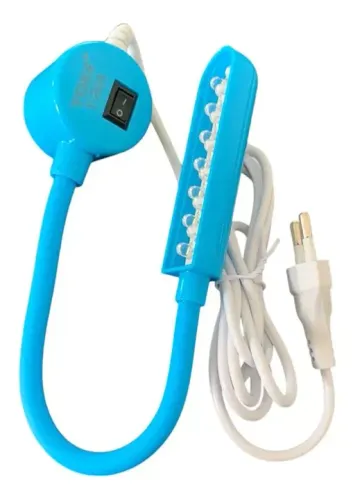 Luminária de 20 led - haste flexivel - cabo com plug