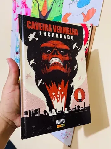 Caveira vermelha encarnado panini capa dura