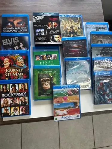 Filmes e shows em Blue Ray + 3D - colecionador - 
