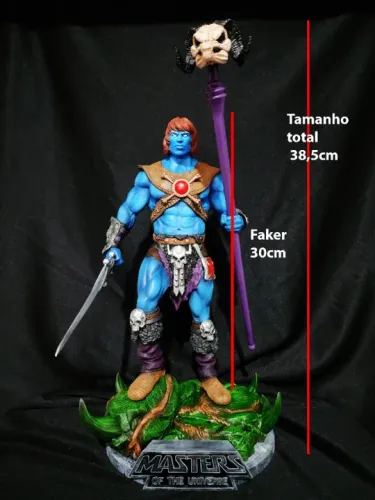 Estátua MOTU Faker custom escala 1/6 exclusiva masters of the universe Peça única