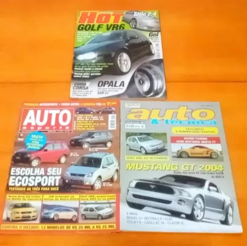 Kit Com 3 Revistas De Época Golf Gti Mk4 VR6 2003