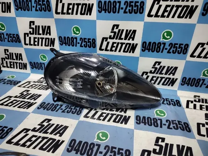 farol direito punto 2007 2008 2009 2010 2011 2012 mascara negra novo importado
