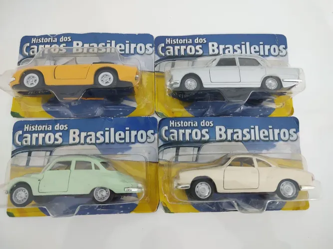 Miniaturas da coleção Historia dos Carros Brasileiros