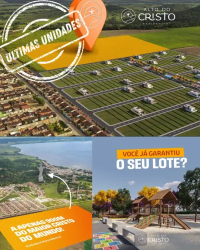 *LOTES NO LOTEAMENTO ALTO DO CRISTO ? ÚLTIMAS UNIDADES | INVESTIMENTO GARANTIDO - PILAR
