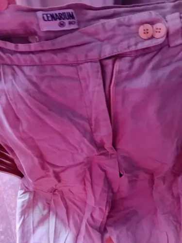 Calça caqui de marca , de linho, tamanho 42