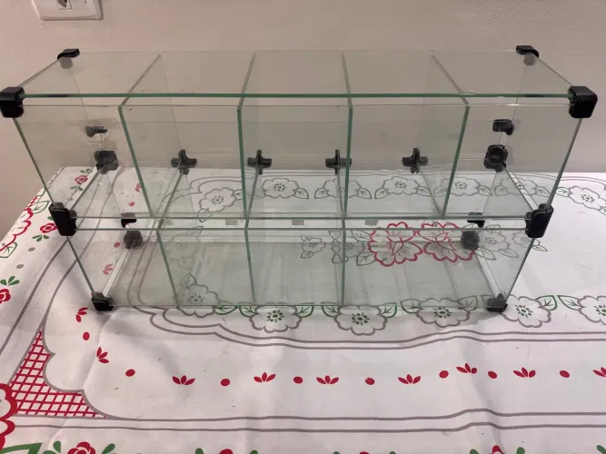 Vitrine de vidro baleiro expositor 