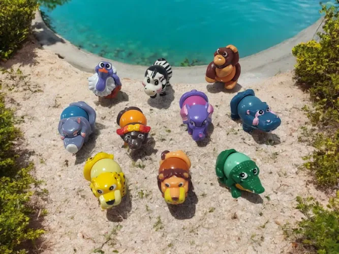 Animais Bola (1994) - Kinder Ovo - FERRERO - Coleção Completa