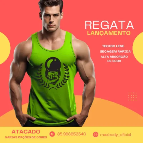 regata fitness para academia em quantidade