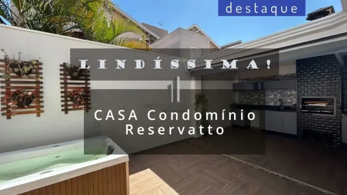 CASA PARA COMPRAR NO CONDOMÍNIO RESERVATTO ENGORDADOURO JUNDIAI