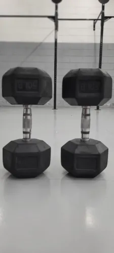 Par de Dumbbells 50 lbs ULTRAWOD - Excelente Estado!