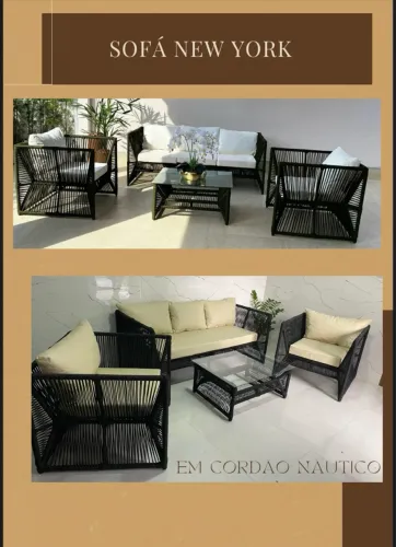 Sofá New York em Corda Náutica - Conforto e Design